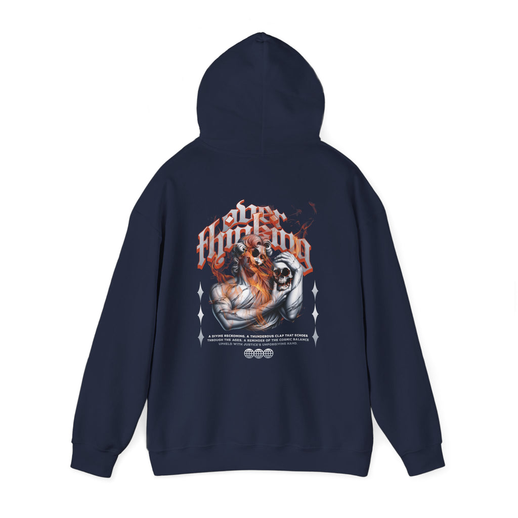 Skull Sculpture Fire Hoodie