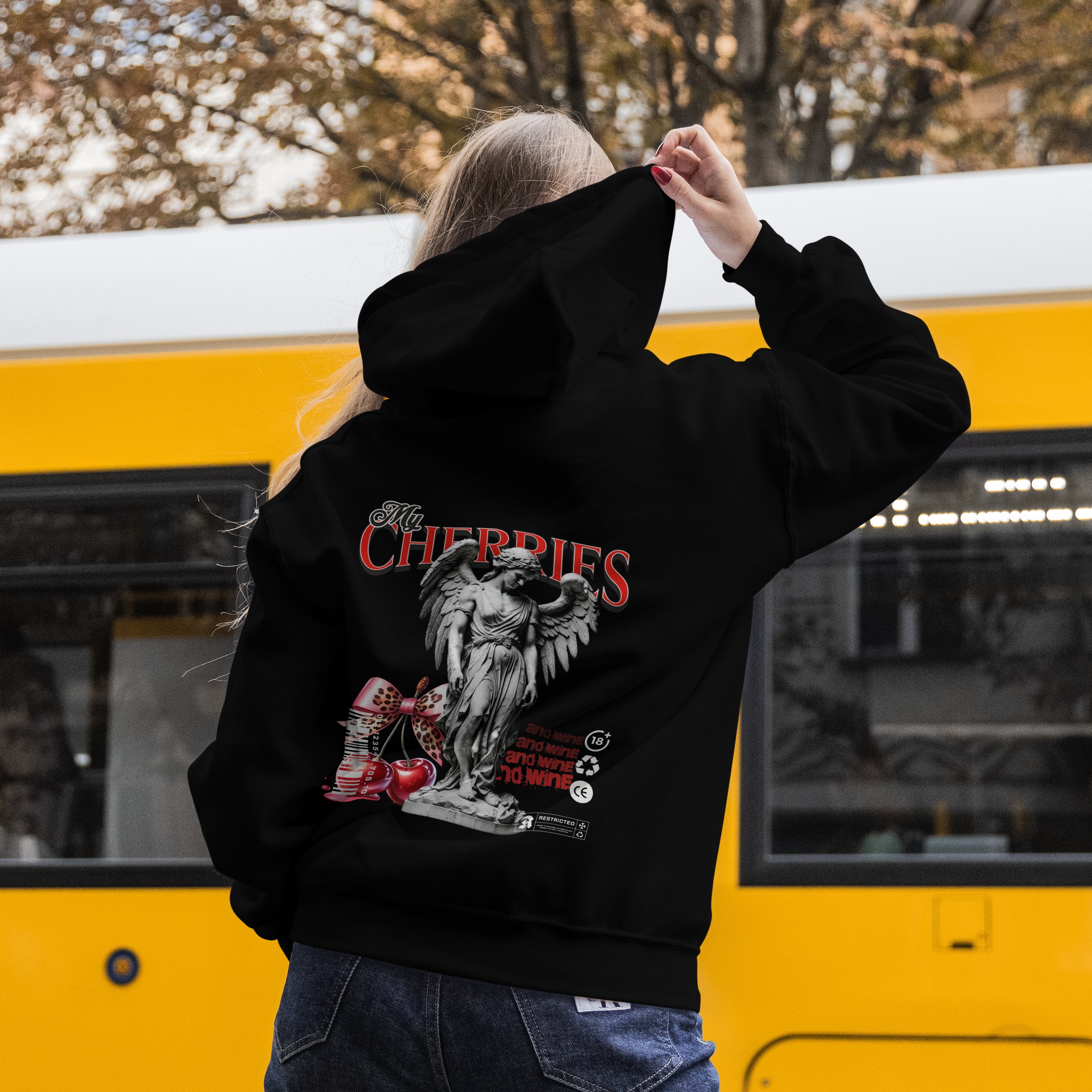 Cherries wine Vibes Hoodie